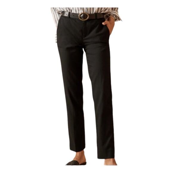 Banana Republic Ryan Slim Fit Dress Pants Charcoal Gray Mid-Rise Straight Leg 4R - Picture 1 of 8